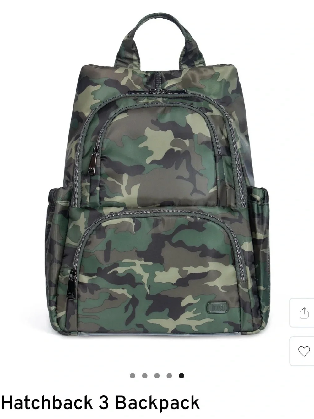 NWT- lug Hatchback 3 Backpack - Green Camo